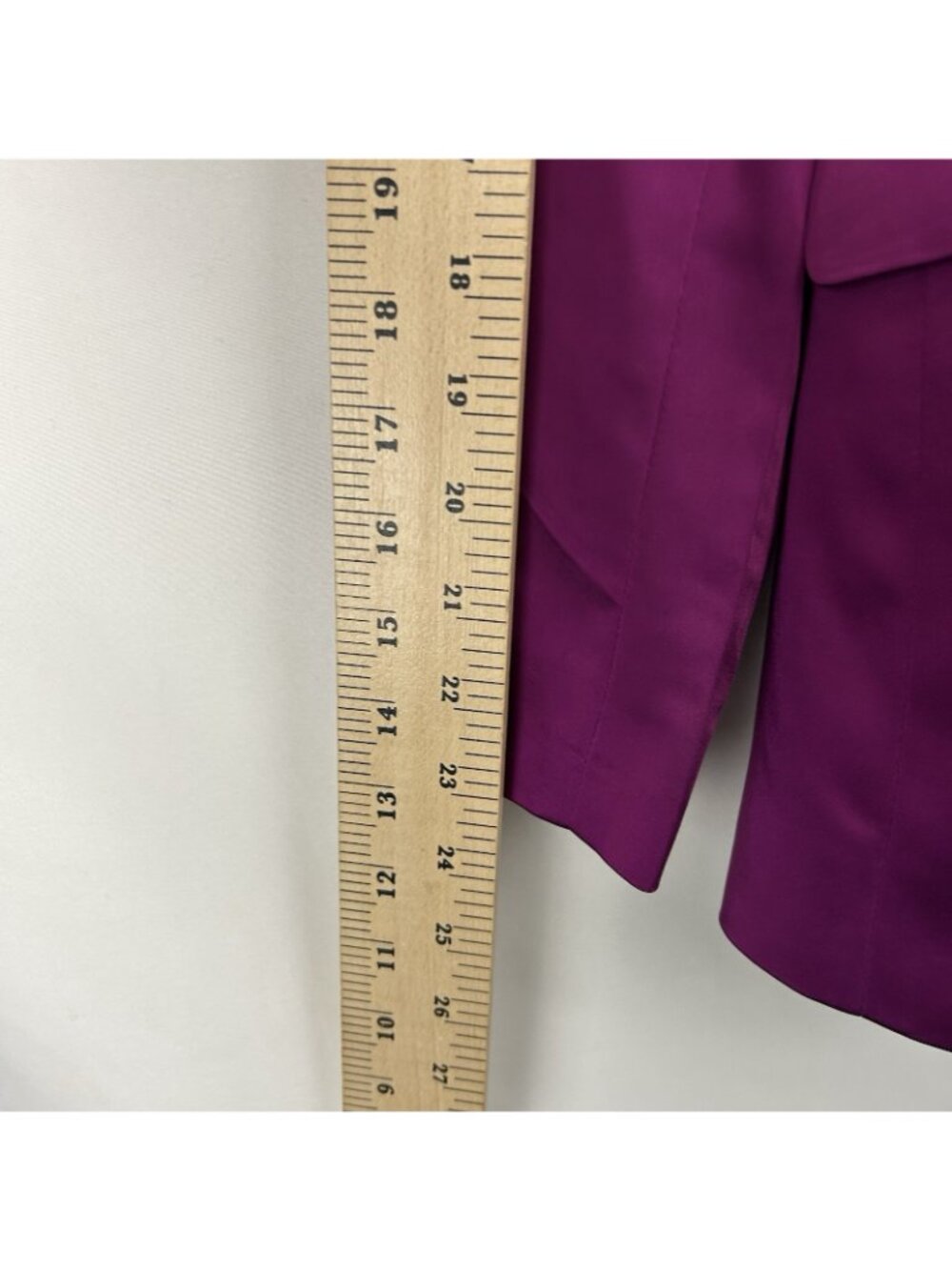 Express Women’s size XS Fuchsia Satin Blazer One Button Notch Jacket NWT$168 - Picture 4 of 15
